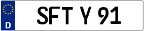 Trailer License Plate
